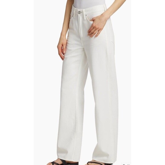 Rag & Bone Women's Featherweight Logan Mid-Rise Wide-Leg Jeans, Size 29 - Picture 3 of 14